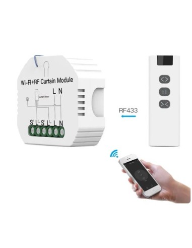 Controlador Smart Persianas y Motores Inverter con Mando, Wifi + 433mhz RF