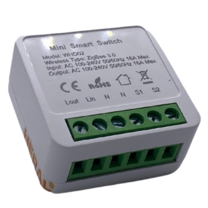 Relé Con Neutro Doble Salida (S1 - S2) Smart Zigbee - Imagen 3