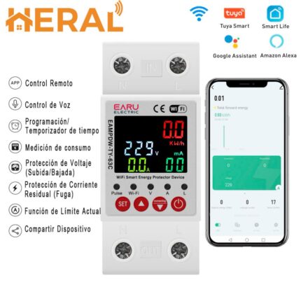 Disyuntor Inteligente Térmico Doble Sin Smart 1-63